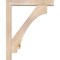 Ekena Millwork Imperial Block Smooth Bracket w/ Offset Brace, Douglas Fir, 5 1/2"W x 32"D x 40"H BKT0604X32X40IMP05SDF - alternate 4